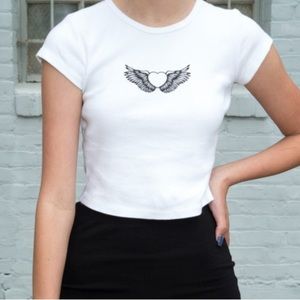 Brandy Melville Hailie Flying Heart Top